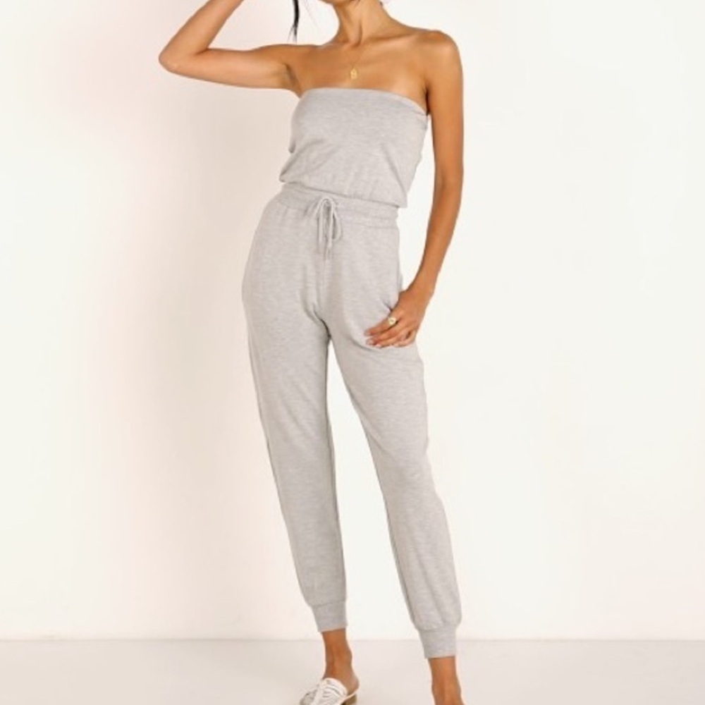 L SPACE NORTH SHORE JUMPER IN HEATHER GRAY SIZE LARGE